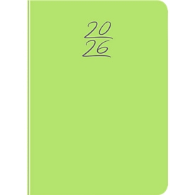 Wochenplaner Korsch Colour 2026, 160 Seiten, B 110 x H 155 mm, Papier/Kunststoff, grün