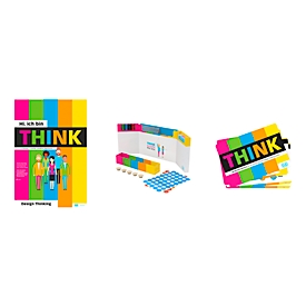 Workshop Set PLAYROOM THINK FLIP, 1 Flipchartblock mit 14 vorgedruckten Blatt für Design Thinking/Innovationsprozesse + Zubehör, mehrfarbig