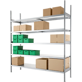 WR 3000 heavy-duty shelving, base module, inside body width 1994 mm, depth 400 mm