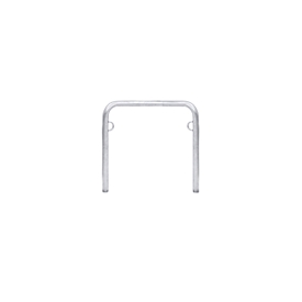WSM lean-to bracket, 2-sided, W 750 x D 48 x H 800 mm, galvanized steel, for setting in concrete