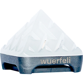 Wuerfeli CO2 meter, pyramid shape, indoor, sensor technology, 400 to &gt;1600 ppm, colored alarm scale, IP20, USB-C, incl. mounting kit
