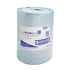 WYPALL® Chiffons d'essuyage L-20 EXTRA+ grand rouleau , 500 chiffons, 2 épaisseurs, #7301, bleu
