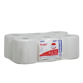 WYPALL* L10 EXTRA limpiaparabrisas de alimentación central RCS, de material Airflex, 3150 hojas, 1 capa, blanco