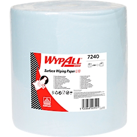 WYPALL* Wischtuch L-10 EXTRA + Grossrolle, aus Airflexmaterial, 1000 Tücher, 1-lagig, blau