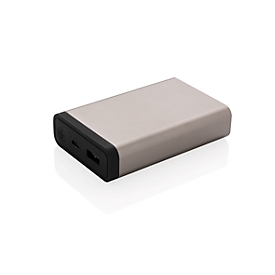 XD Collection Pocket-Powerbank, USB+Micro-USB, 10.000 mAh, Aluminium, anthrazit