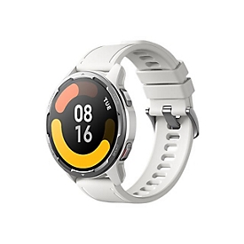 Xiaomi Watch S1 Active - Silber - intelligente Uhr mit Riemen - Silikon - weiß - Handgelenkgröße: 160-220 mm
