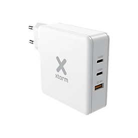 xtorm Volt XAT140 - Netzteil - GaN - 140 Watt - PD, QC 3.0 - 3 Ausgabeanschlussstellen (USB, 24 pin USB-C)