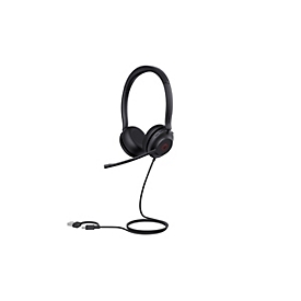 Yealink UH35 Dual - Headset - On-Ear - kabelgebunden - USB-A, USB-C - Schwarz