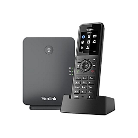 Yealink W77P - Schnurloses VoIP-Telefon mit Rufnummernanzeige - 1900 MHz - DECT - dreiweg Anruffunktion - SIP, SIP v2, RTCP-XR, VQ-RTCPXR