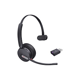 Yealink WH64 Hybrid Mono - Headset - On-Ear - DECT / Bluetooth - kabellos - USB-A über DECT-Adapter, USB-C