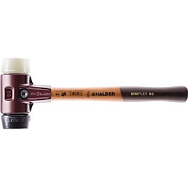 Zacht beklede hamer SIMPLEX L.300mm kop d. 30mm middelhard/hard HO