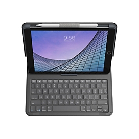ZAGG Messenger Folio 2 - Tastatur und Foliohülle - Bluetooth - Schweiz - holzkohlefarben  Tastatur, holzkohlefarben  Gehäuse - für Apple 10.2-inch iPad (7. Generation, 8. Generation); 10.5-inch iPad Air (3. Generation)