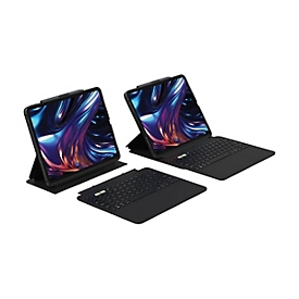 ZAGG Pro Keys 2 - Tastatur und Foliohülle (Smart Folio-Abdeckung) - hintergrundbeleuchtet - kabellos - Bluetooth - QWERTZ