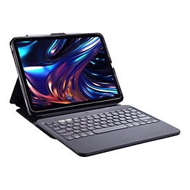 ZAGG Pro Keys 2 - Tastatur und Foliohülle (Smart Folio-Abdeckung) - hintergrundbeleuchtet - kabellos - Bluetooth - QWERTZ