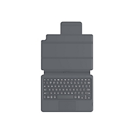 ZAGG Pro Keys - Tastatur und Foliohülle - mit Trackpad - hintergrundbeleuchtet - Bluetooth - QWERTZ - Deutsch - Schwarz/Grau Tastatur, Schwarz/Grau Gehäuse - für Apple 10.2-inch iPad (7. Generation, 8. Generation)
