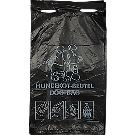 Zakjes voor hondenpoep - 14 micron - zwart - 2000 stuks