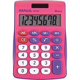 Zakrekenmachine MAUL MJ450, 12 cijfers, werkt op zonne-energie en batterij, B 72 x D 113 x H 19 mm, zwart