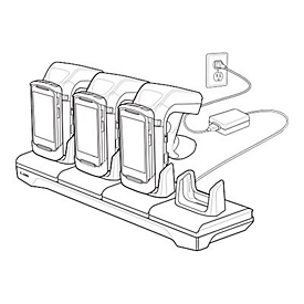 Zebra 4-Slot Charging Cradle - Batterieladegerät