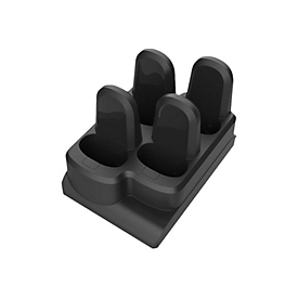 Zebra 4-Slot Device Cradle Adapter Cup - Ladestation für Barcode-Scanner - Ausgangsanschlüsse: 4 - schwarz - für Zebra CS60, CS6080, CS60-HC