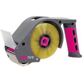 ZeroTape® Handabroller, für Rollen B 48 mm x L 150 m, leise abrollend, pink