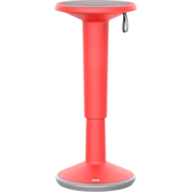 Zit-/sta-hulp interstuhl StandUP, incl. draagrail, in hoogte verstelbaar, B 330 x H 590 - 845 mm, kunststof, rood