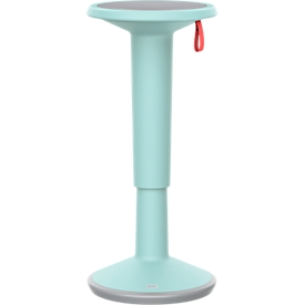 Zit-/stahulp interstuhl StandUP, incl. steunkanaal, in hoogte verstelbaar, B 330 x H 620-880 mm, kunststof, pastelturquoise