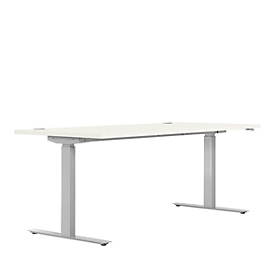 Zit-/stawerkplek, B 1800 mm, wit 