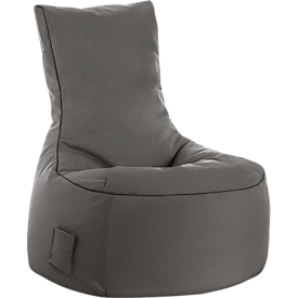 Zitzak swing scuba®, 100% polyester, wasbaar, B 650 x D 900 x H 950 mm, antraciet