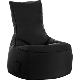 Zitzak swing scuba®, 100% polyester, wasbaar, B 650 x D 900 x H 950 mm, zwart
