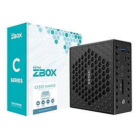 ZOTAC ZBOX C Series CI331 nano - Barebone - Kompakt-PC - 1 x Celeron N5100 / 1.1 GHz - RAM 4 GB - SSD 120 GB
