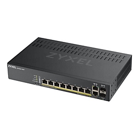 Zyxel GS1920-8HPv2 - Switch - Smart - 8 x 10/100/1000 (PoE+) + 2 x Kombi-Gigabit-SFP - Desktop, wandmontierbar - PoE+ (130 W)