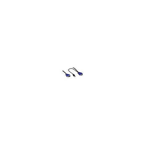 Drei Kabel mit blauen Steckern auf weiÃŸem Hintergrund.