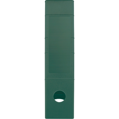 Forme verticale vert émeraude avec une découpe ovale en bas.