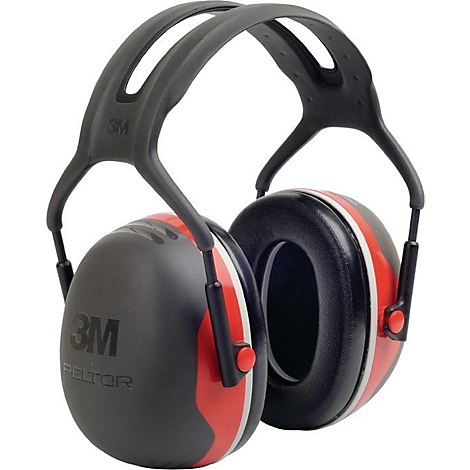 3M Gehörschutz X3A, EN 352-1, SNR 33 dB, dielektrischer Kopfbügel, schwarz/rot