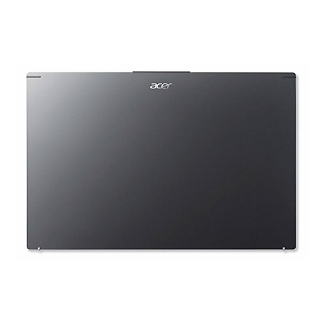 Dunkelgraues Laptop-Oberteil, silbernes Acer-Logo in der Mitte.