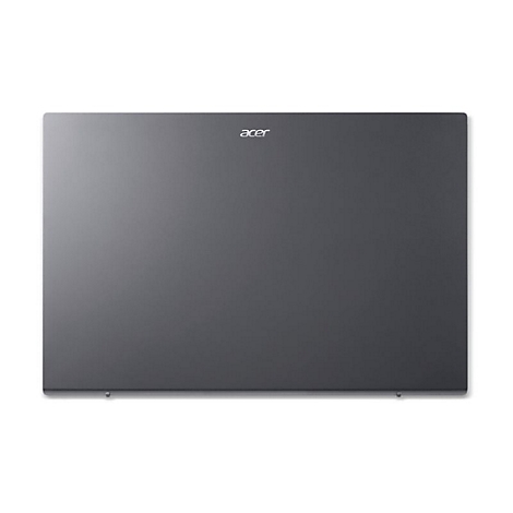 Grauer Laptop-Deckel, oben links das Acer-Logo.