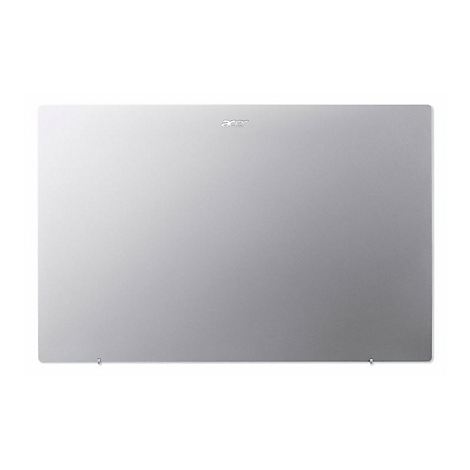 Graues Acer Laptop-Gehäuse, geschlossen, auf weißem Hintergrund. Das Logo ist oben rechts.