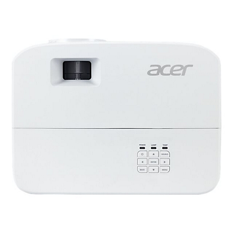 WeiÃŸer Acer Projektor, Objektiv, Bedienfeld mit KnÃ¶pfen.