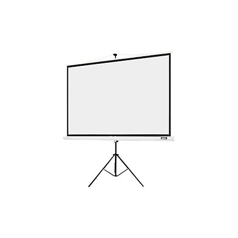 Leinwand auf Dreibeinstativ, weiÃŸer Hintergrund.