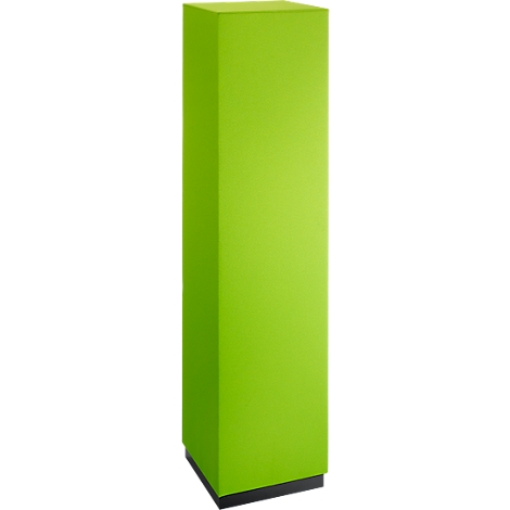 Green, cuboid column, dark base.