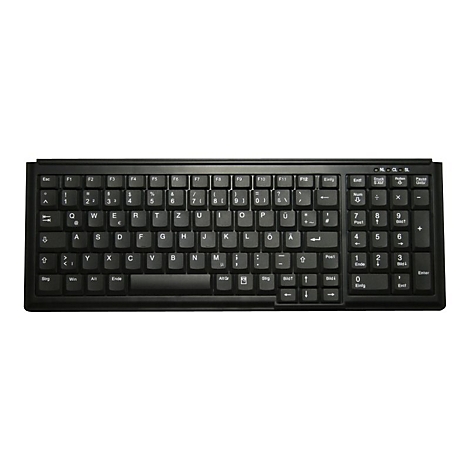 Active Key AK-7000 - Tastatur - PS/2 - USA - Schwarz