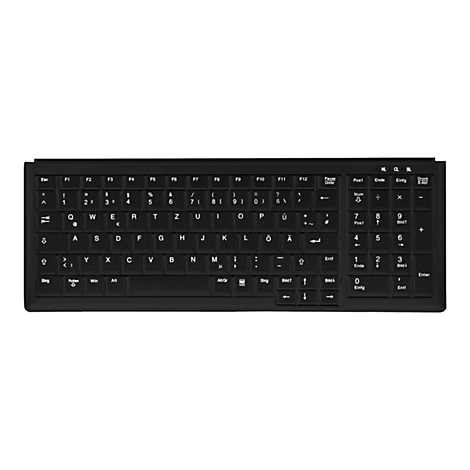 Active Key IndustrialKey AK-7000 - Tastatur - kompakte Abmessungen, Notebook-Stil, mit Nummernblock - PS/2 - QWERTY - GB