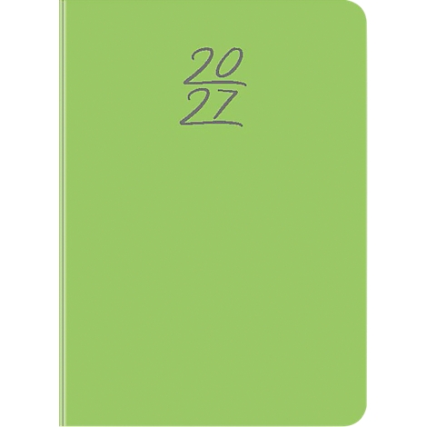 Agenda vert clair avec les chiffres '20 27' en gris.