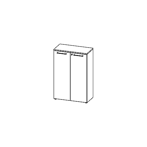 Aktenschrank Agenda Home, 3 OH, abschließbar, B 800 x T 400 x H 1200 mm, Graphit/Eiche