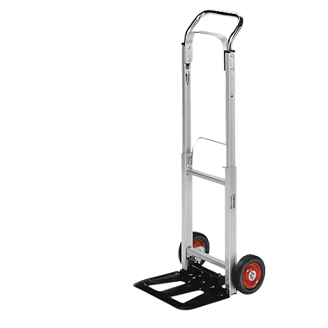 Alu-Sackkarre mit VollgummirÃ¤dern, Tragkraft 90 kg, B 412 x T 406 x H 1090 mm