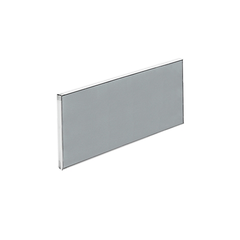 Gray rectangular board with white frame, slightly viewed from above.