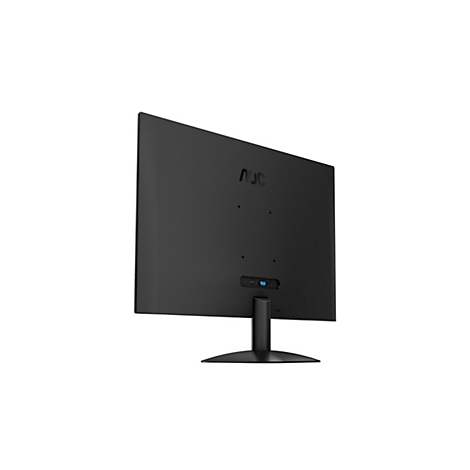 Schwarzer Monitor von hinten, Hersteller AOC.