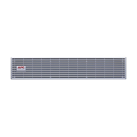 Graues APC Easy-UPS-Gerät. Frontseite mit horizontalen Lamellen, Logo links.