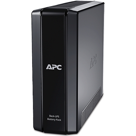 Black APC UPS with logo and "Back-UPS Battery Pack" text.