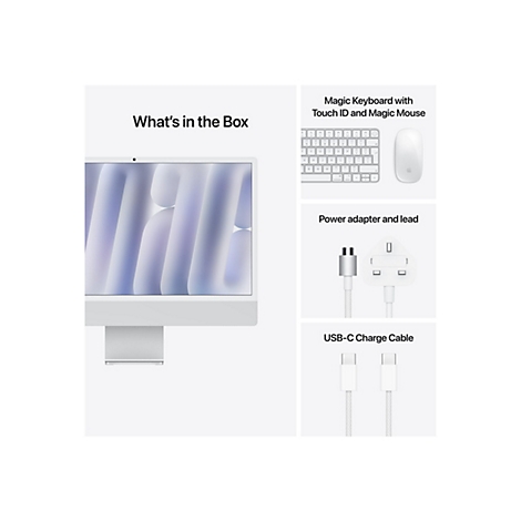 Apple iMac with 4.5K Retina display - All-in-One (Komplettlösung) - M4 - RAM 24 GB - SSD 512 GB - Apple M4 10-core